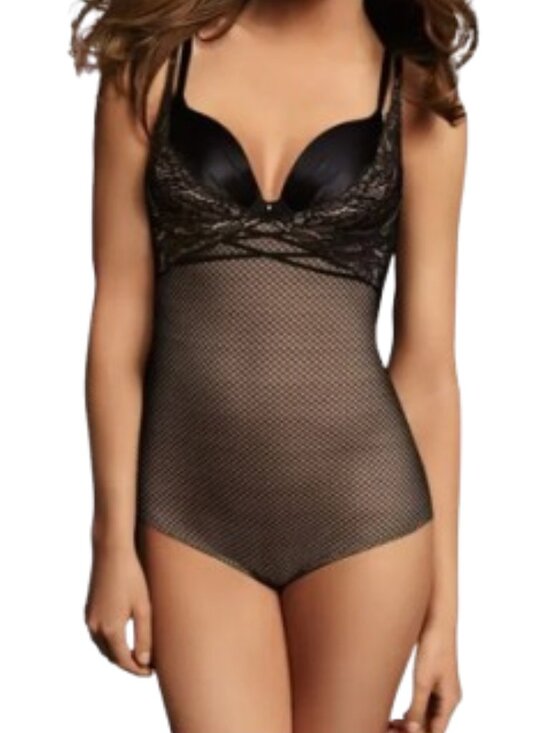 Maidenform Other - Maidenform Black Lace Wear Your Own Bra Body Shaper NWT (Size L)